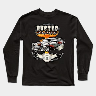 Atomic - Vintage Classic American Muscle Car - Hot Rod and Rat Rod Rockabilly Retro Collection Long Sleeve T-Shirt